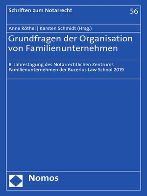 cover image of Grundfragen der Organisation von Familienunternehmen